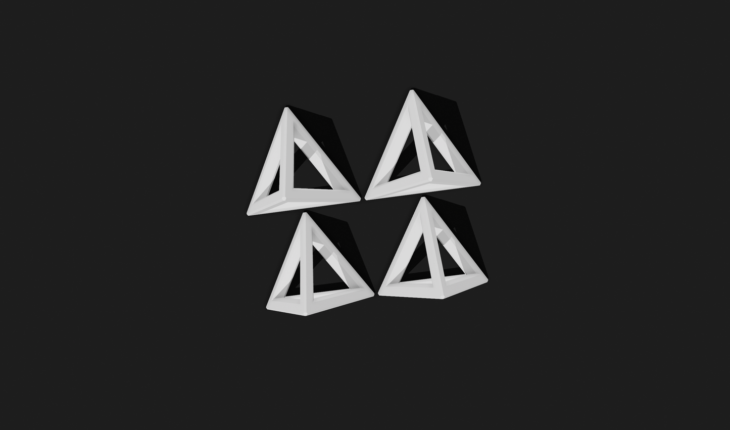 Painting Pyramids - Pack of 4