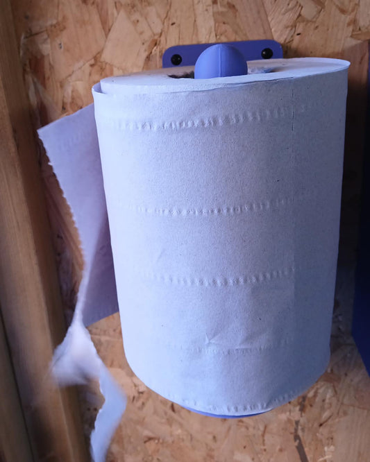 Wall Mounted Blue Roll Holder