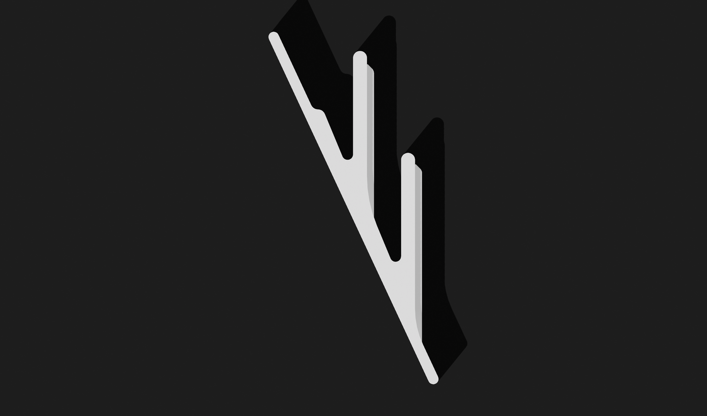 Wall Holder for Steel Ruler - Pack of 2